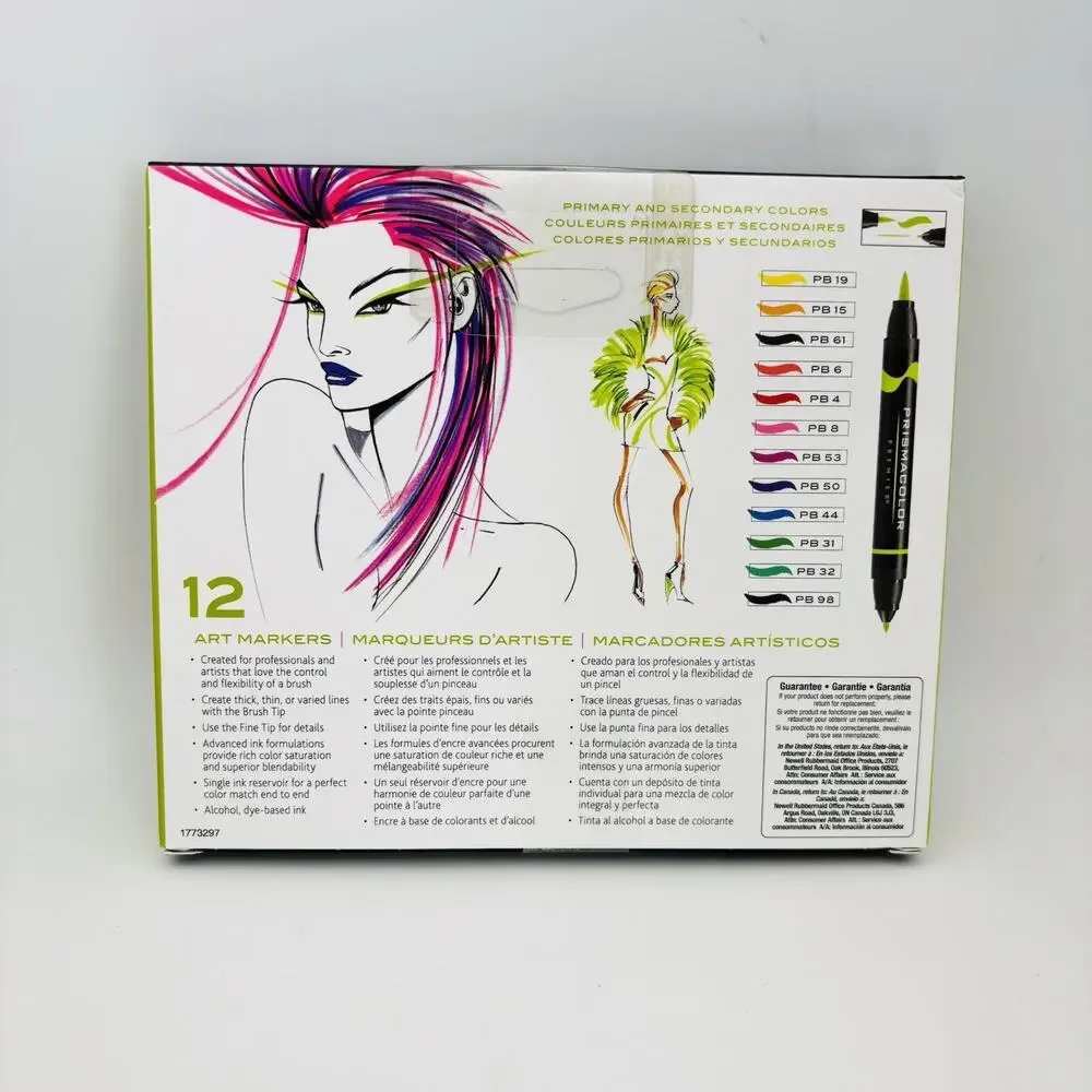 Prismacolor Premier Dual-Ended Art Markers, 12ct Many Colors. Great Condition.